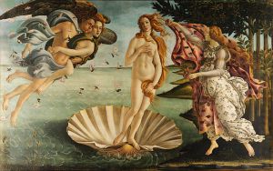 La Nascita di Venere de  Sandro Botticelli (1482-1485)
